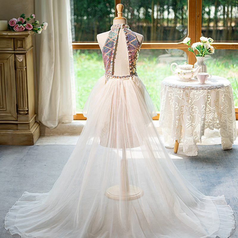 Children's Birthday Dress Girls Sequin Princess Dress