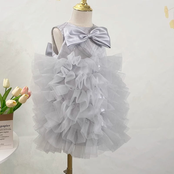 Baby Girl Birthday Dress Flower Girl Puffy Princess Dress