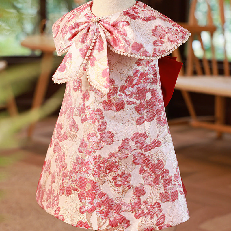 Elegant Baby Pattern Party Dresses Toddler Prom Dress