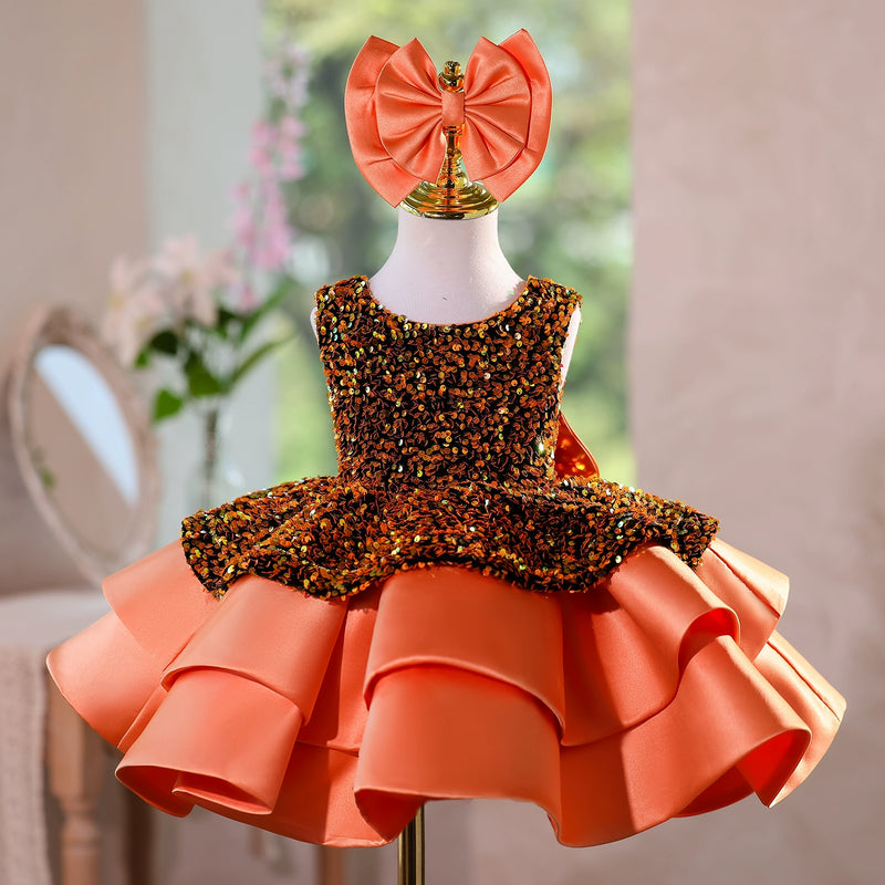 Baby Birthday Dress Children's Sequin Princess Dress Girls Christmas Dress