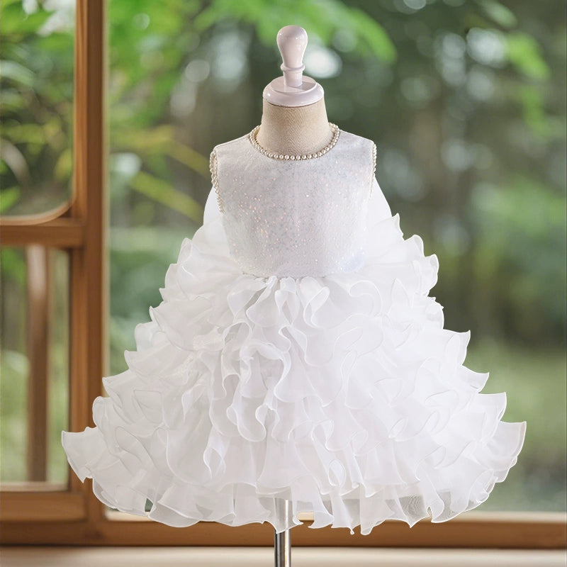 Girls Birthday Dress Flower Girl Wedding Puff Princess Dress