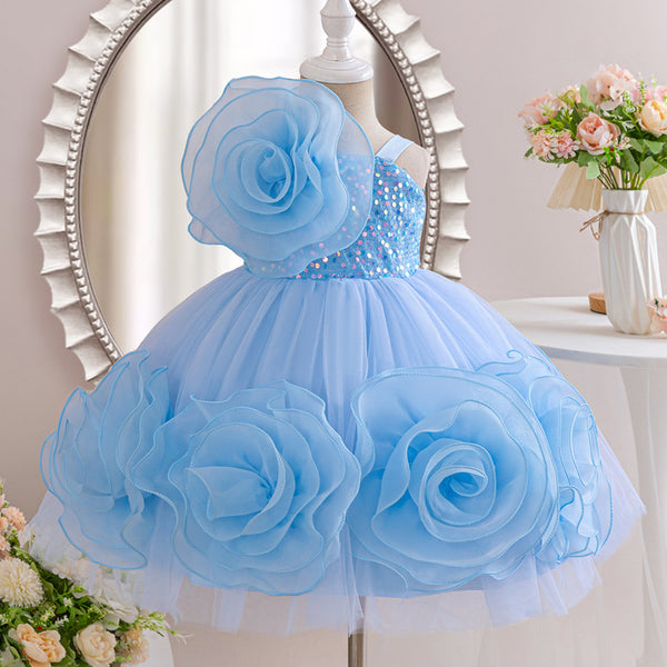 Flower Girl Wedding Princess Dress Baby Girl Birthday Dress