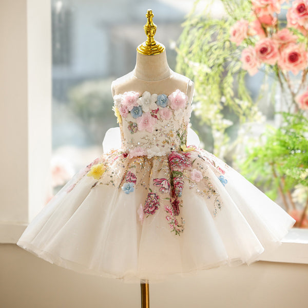 Girls' Prom Princess Dress Girls' Birthday Dress Flower Girl Wedding Dress
