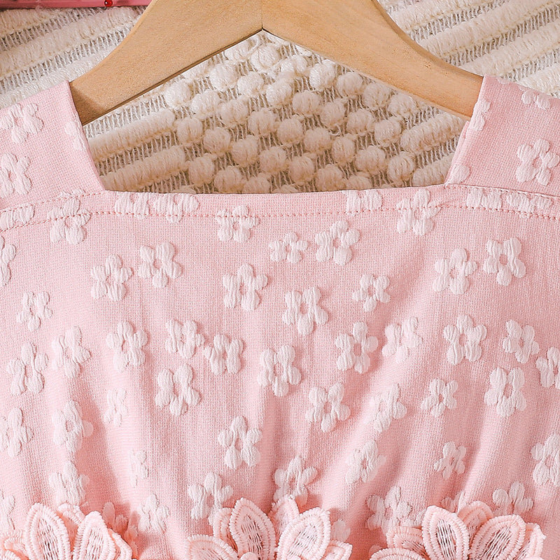 Girls Flower Dress Girls Birthday Elegant Princess Dress