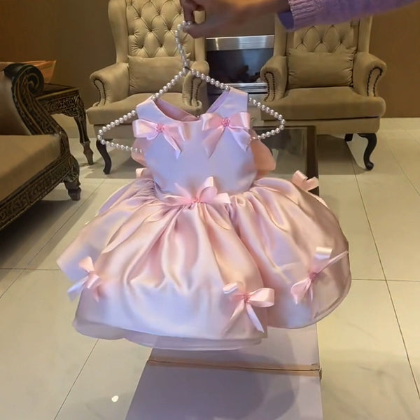 Baby Girl Pink Dress Flower Girl Dress Girl Birthday Princess Dress