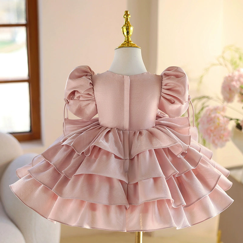 Cute Girl Birthday Princess Dress Children Pink Party Dress