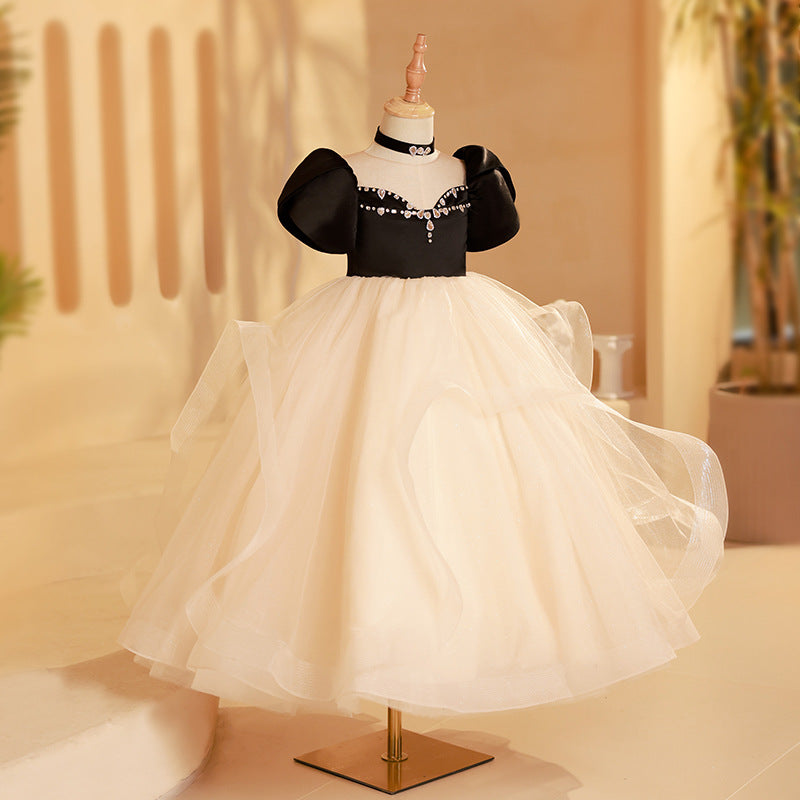 Luxurious Baby Girl Beauty Pageant Party Dress Toddler Birthday Princess Dress