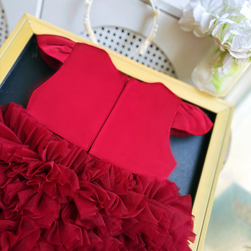 Cute Baby Birthday Dress Girl's Communion Princess Dress