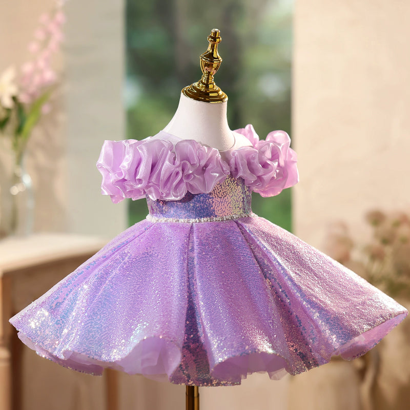 Girls Sequin Dress Children's Birthday Dress Girls Party Dress