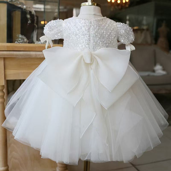 Baby Girl Birthday Dress Girl Party Dress Flower Girl Sequin Princess Dress