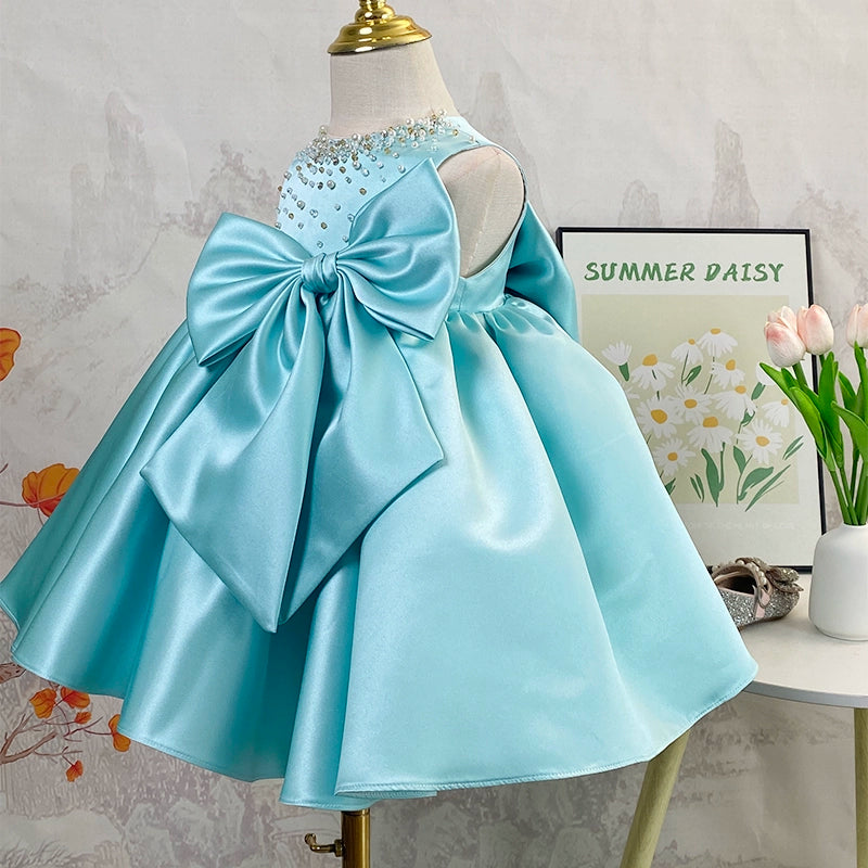 Cute Baby Girl New Year Bow Dress Toddler Pageant Birthday Princess Dress Cute Baby Girl New Year Bow Dress Toddler Pageant Birthday Princess Dress