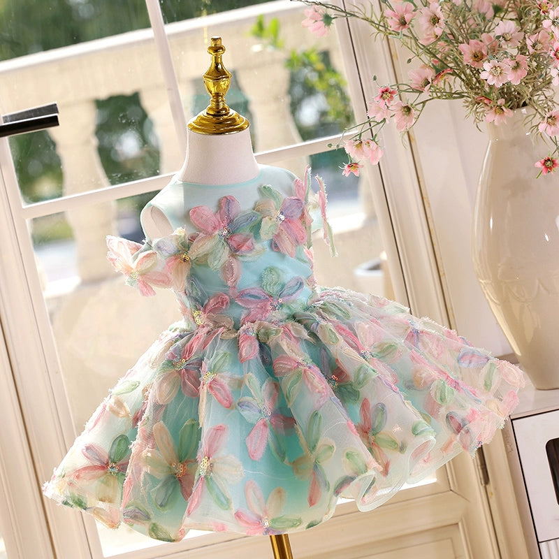 Girls Birthday Party Dress Flower Girl Wedding Princess Dress