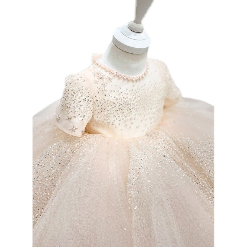 Flower Girl Formal Dresses Cute Pageant Sequins Birthday Princess Dresses