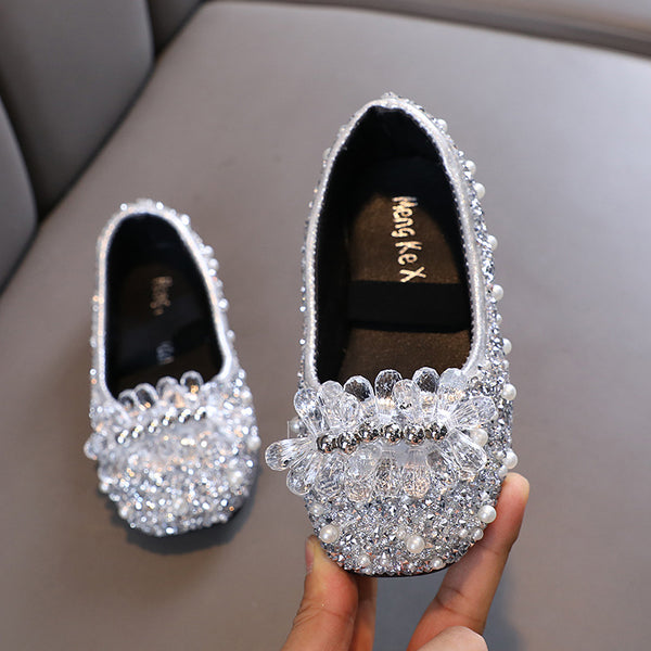 Cute Girls  Beauty Pageant Sequins Princess Shoes