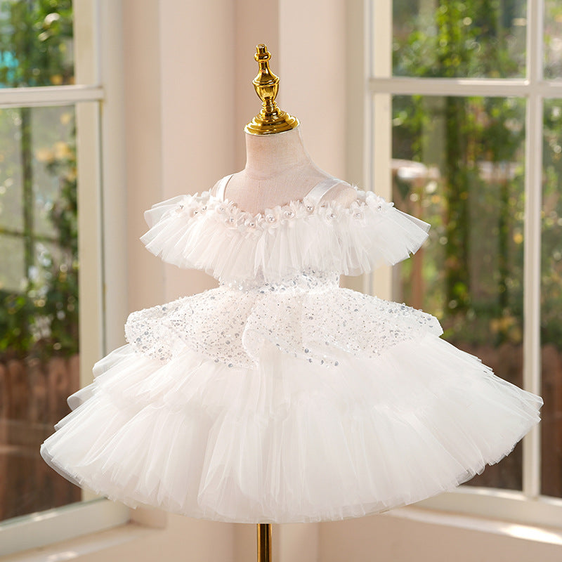 Children's Birthday Princess Dress Girl's Communion Dress Flower Girl Wedding Dress