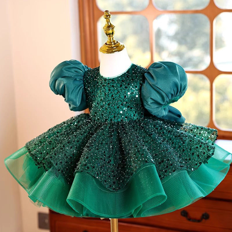 Girls Party Dress Children's Birthday Puffy Princess Dress