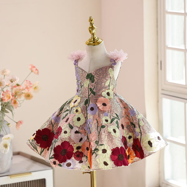 Girls' Birthday Dress Children's Christmas Princess Dress Flower Girl Dress