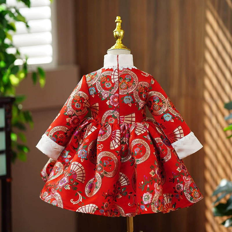 Luxury Birthday Princess Dress Birthday Party Red Dress