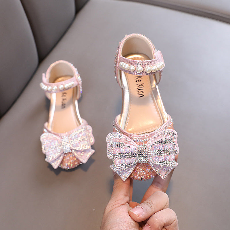 Baby Princess Diamond Leather Shoes Girls Dance Shoes