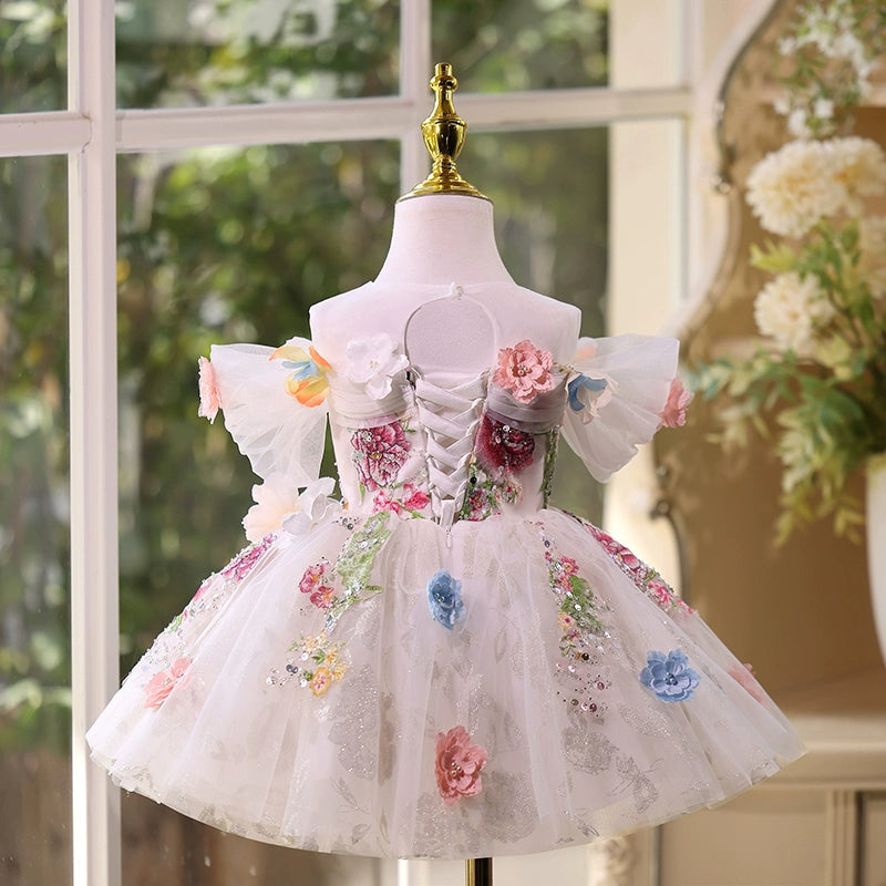 Girls Pageant Birthday Dresses Flower Girl Wedding Princess Dress