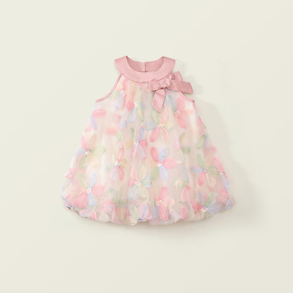 Girls Birthday Fluffy Dress Baby Girl Sleeveless Tank Dress