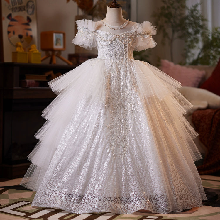 Girls Pageant Dresses Children's Birthday Elegant Dresses Girls Party Princess Dresses