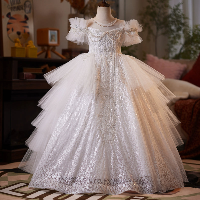 Girls Pageant Dresses Children's Birthday Elegant Dresses Girls Party Princess Dresses