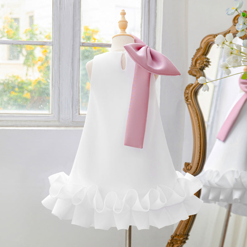 birthday dress for 8 year girl Girls Dress Birthday Princess Rainbow Cake Balloon 8 Years