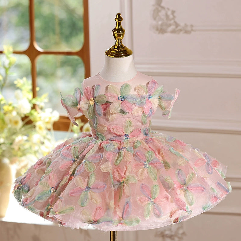 Girls Birthday Princess Dress Flower Girl Wedding Dress