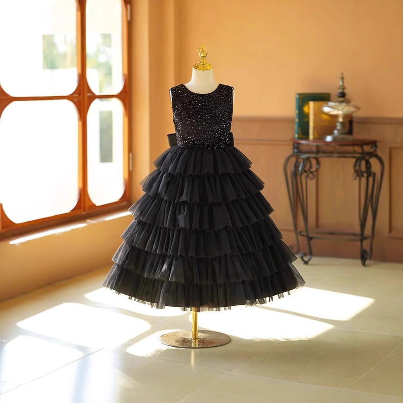 Cute Girl Black Formal Dresses Girls Pageant Dresses