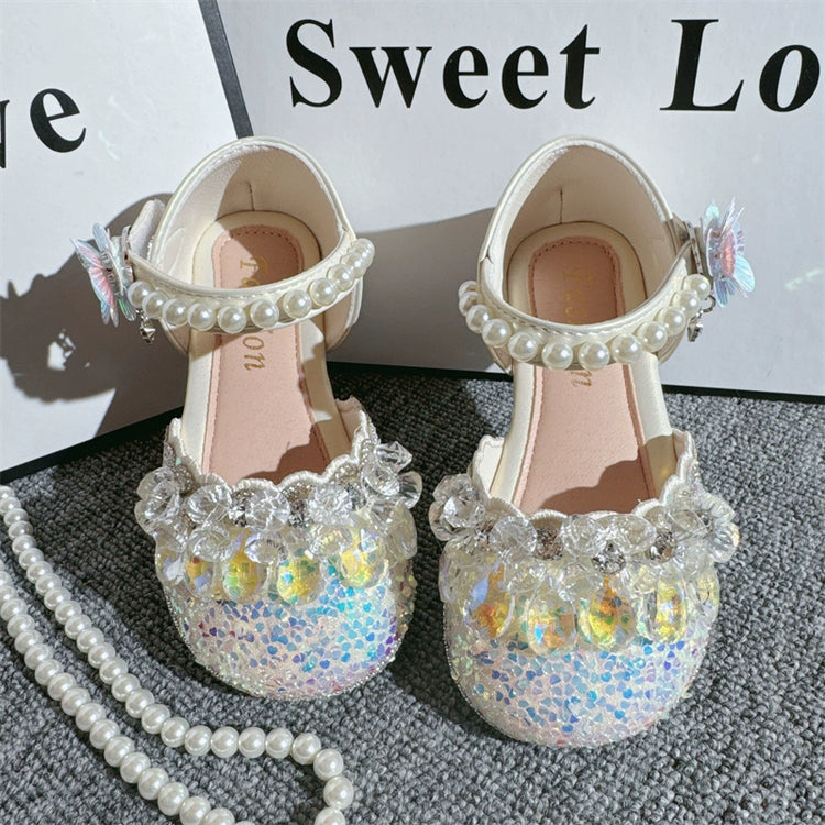 Girls Rhinestone Pendant Fantasy Princess Shoes