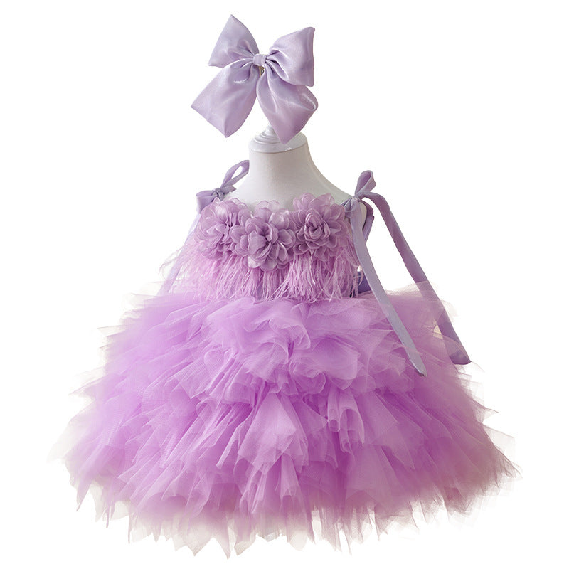 Girls Communion Princess Dress Baby Girl Birthday Dress