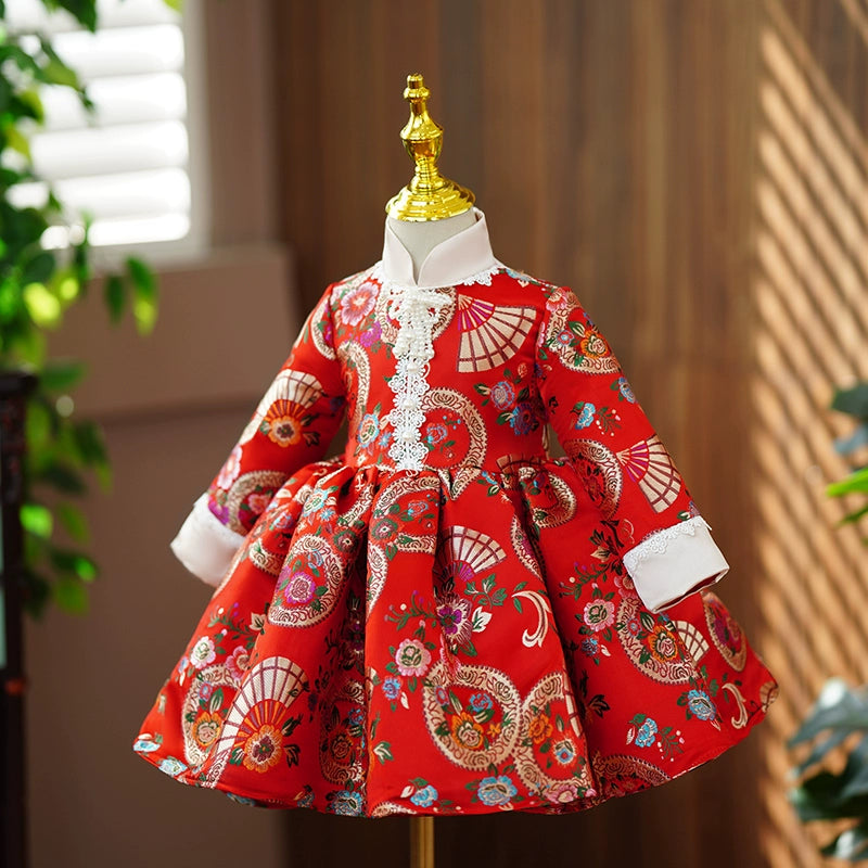 Luxury Birthday Princess Dress Birthday Party Red Dress