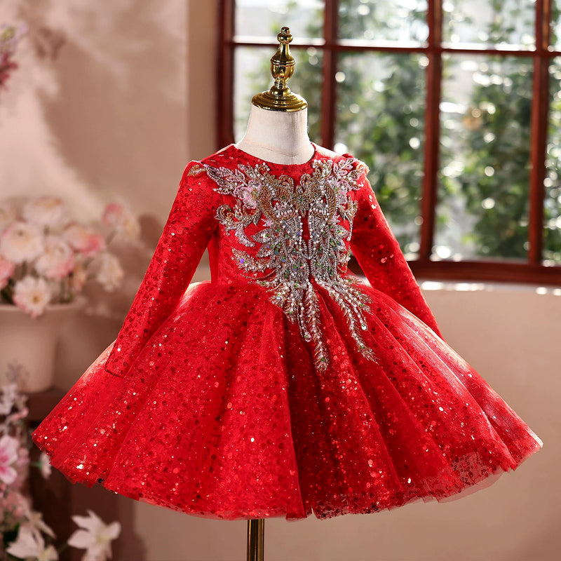 christmas dresses for babies Children's New Year Dresses Baby Birthday Princess Dresses Girls' Christmas Dresses