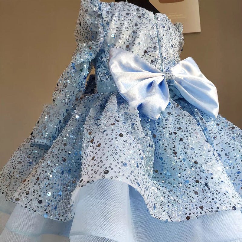Children's Birthday Party Puffy Dress Flower Girl Wedding Princess Dress
