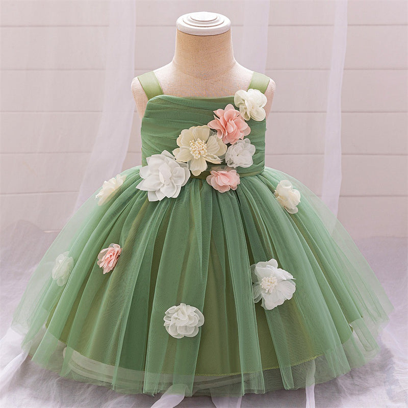 Flower Girl Wedding Tutu Dress Girl Birthday Party Princess Dress Flower Girl Wedding Tutu Dress Girl Birthday Party Princess Dress