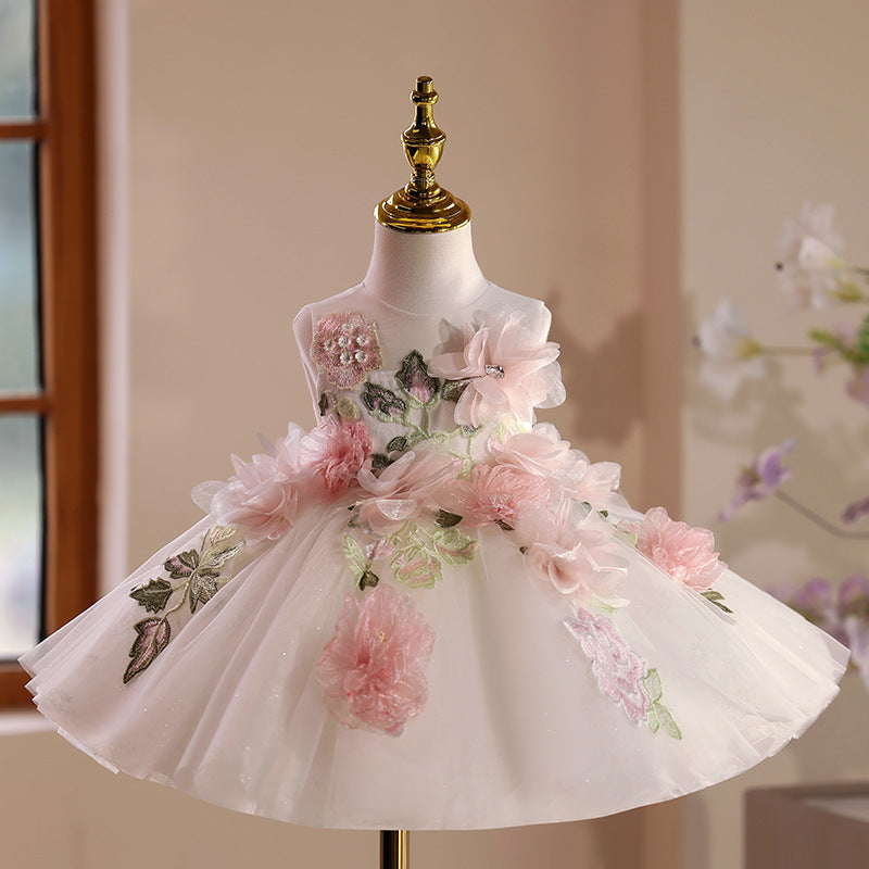 Girls Cute Birthday Dress Flower Girl Wedding Princess Dress