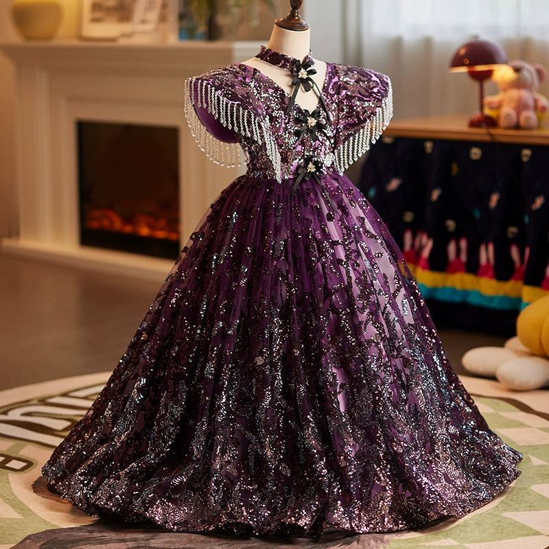 Girls Christmas Tutu Dresses Performance Sequin Dresses Girls Christmas Tutu Dresses Performance Sequin Dresses