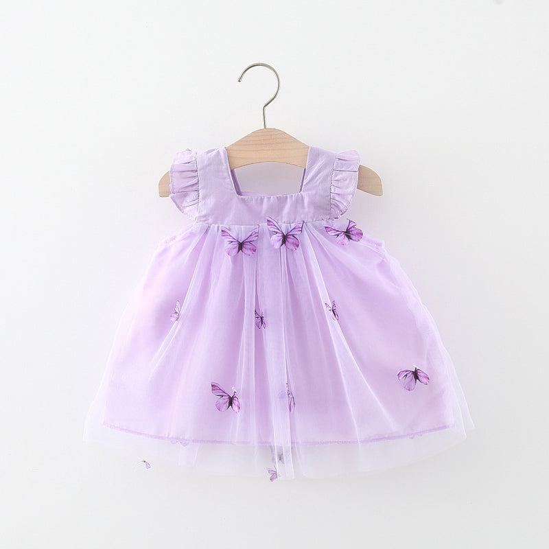 Girls Dress Summer Children's Sleeveless Vest Princess Dress