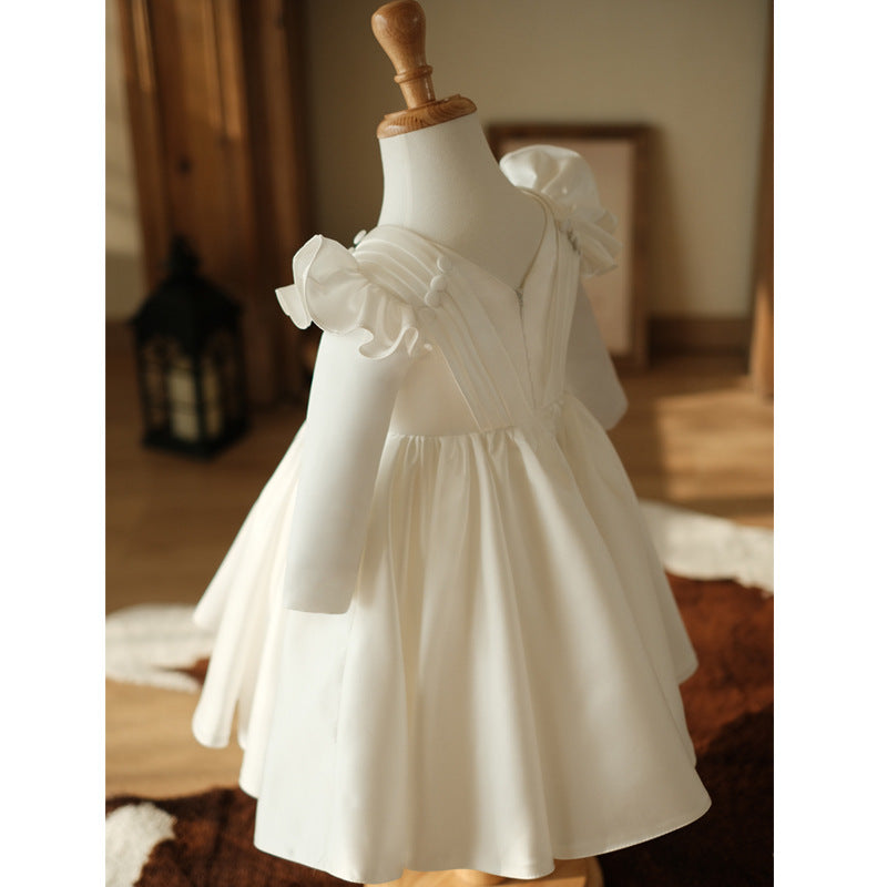 Sweet Baby Girls Princess Dress Toddler First Holy Communion Puffy Pageant Dresses