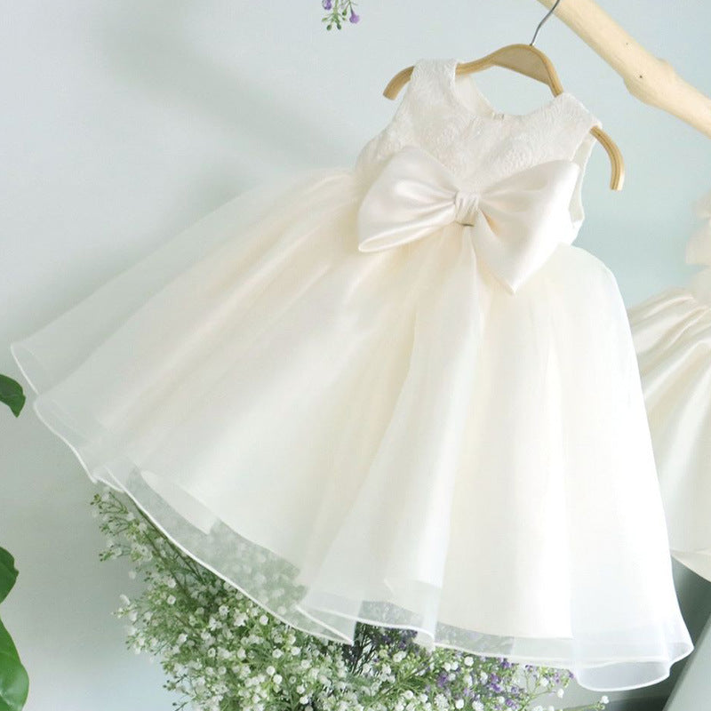 Cute Baby Girl First Communion Dress Toddler Birthday Party Princess Dress