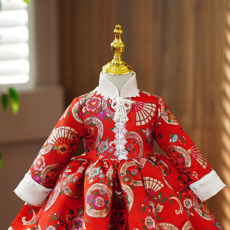 Luxury Birthday Princess Dress Birthday Party Red Dress