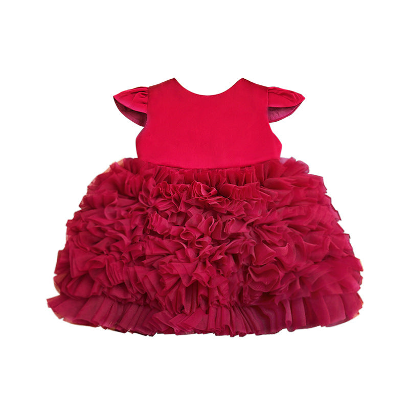 Cute Baby Birthday Dress Girl's Communion Princess Dress