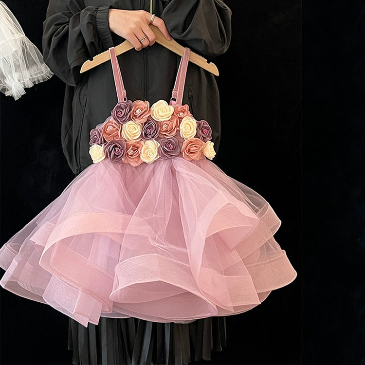 Girls Communion Dress Baby Girl Party Mesh Dress