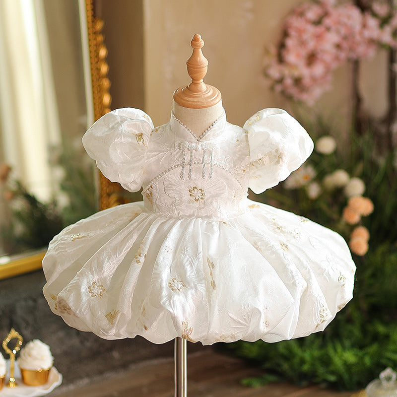 Cute Baby Girl Baptism Dress Toddler First Birthday Party Princess