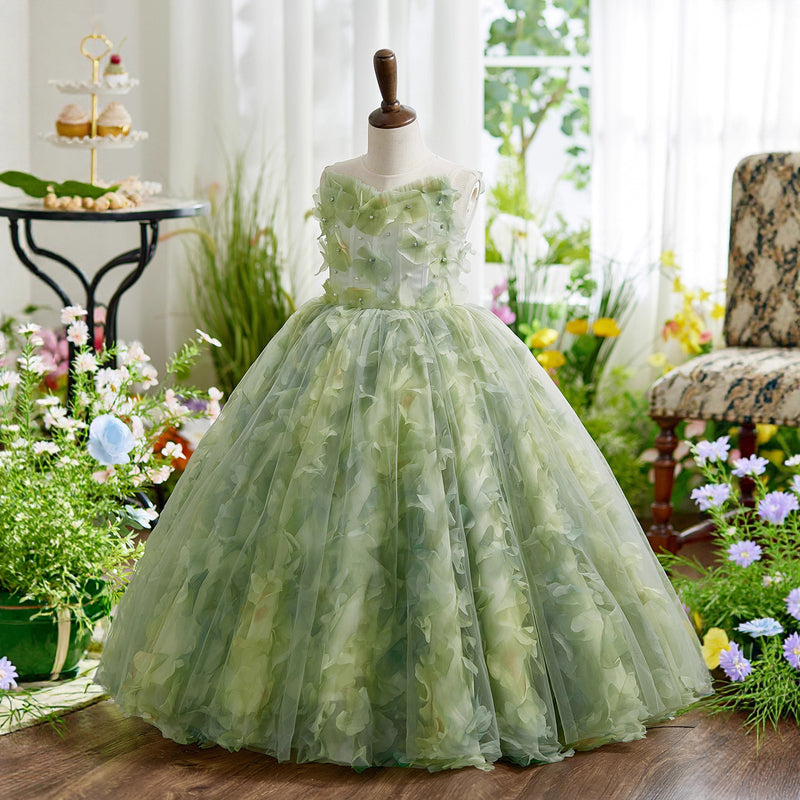 Girls' Ball Dresses Children's Birthday Princess Dresses Flower Girl Dresses