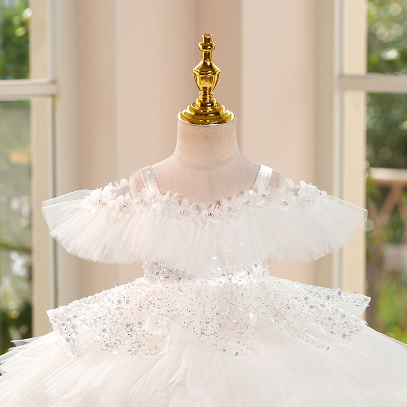Children's Birthday Princess Dress Girl's Communion Dress Flower Girl Wedding Dress