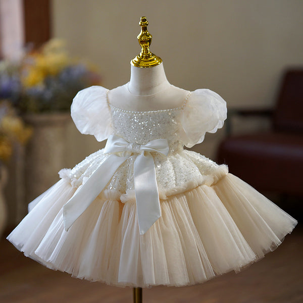 Sweet Baby Girls Birthday Beauty Pageant Dress Toddler Christening Dresses