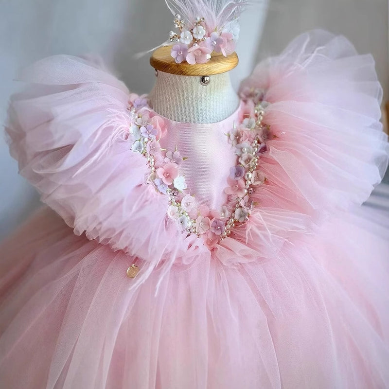 Children's Birthday Party Princess Dress Flower Girl Wedding Puffy Dress