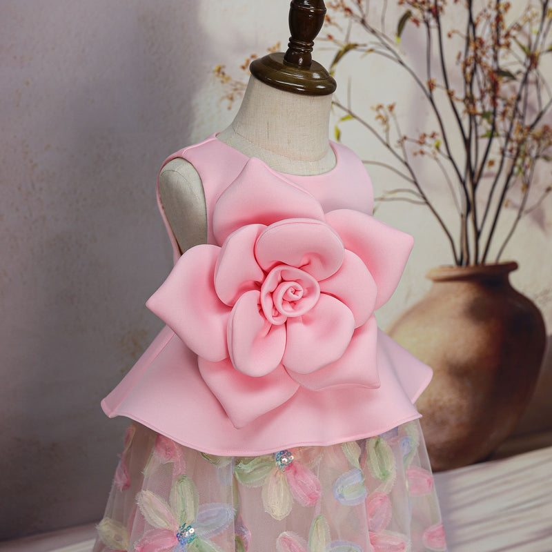 Children's Formal Dress Flower Girl Cute Dress Girl Birthday Princess Dress